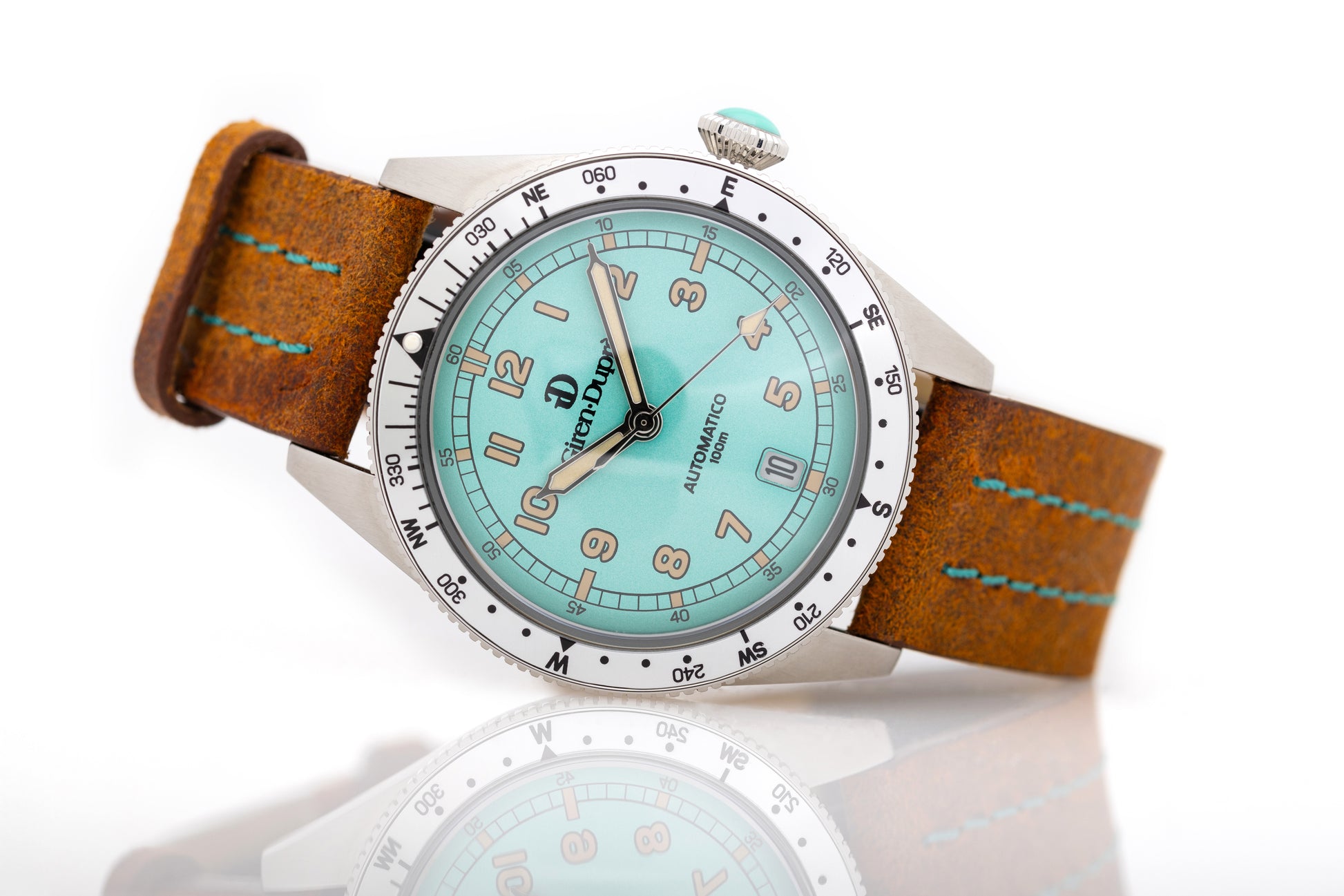 Heritage "Sixties's diver limited caribbean" turquoise dial