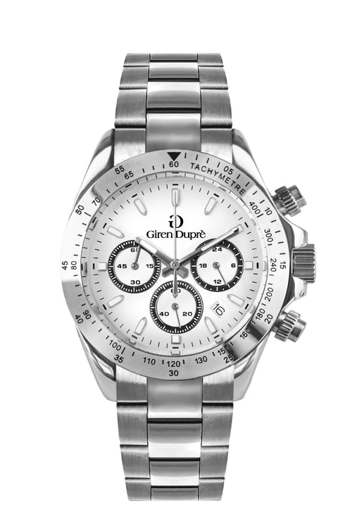 Grande Corsa "Speedway chronograph" white dial