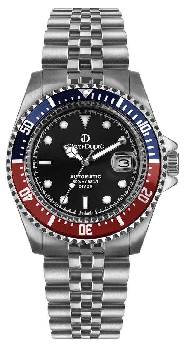 Subacqueo "Forthy-four" blue & red bezel