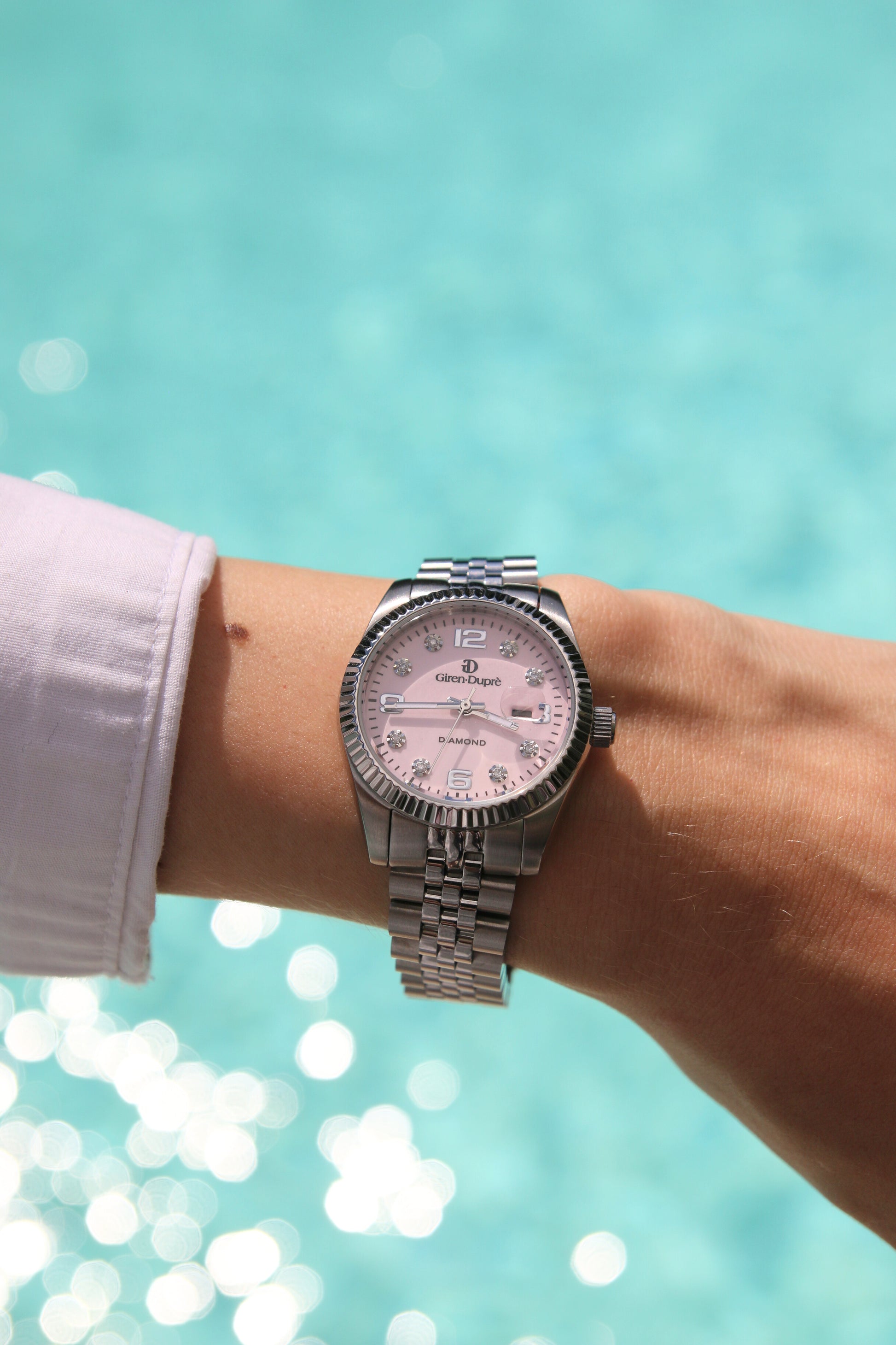 Solodata "Thirtyone Diamonds" pink dial