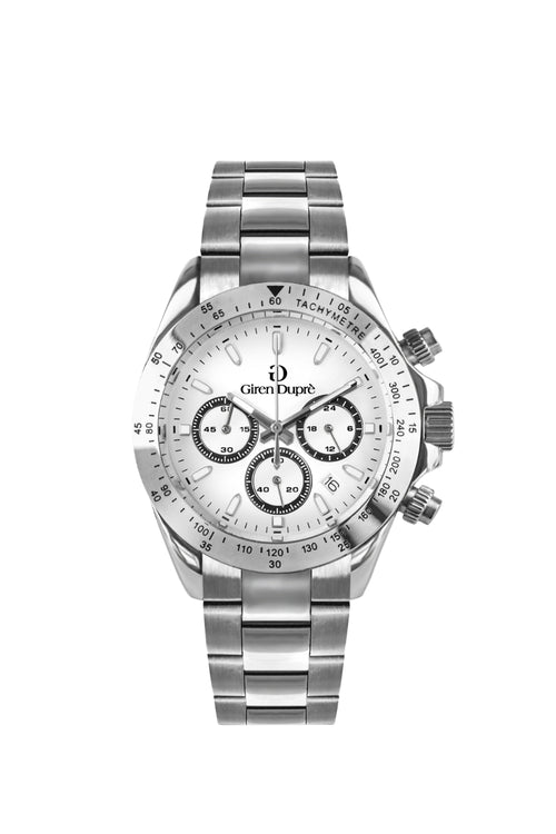 Grande Corsa "Speedway chronograph" white dial