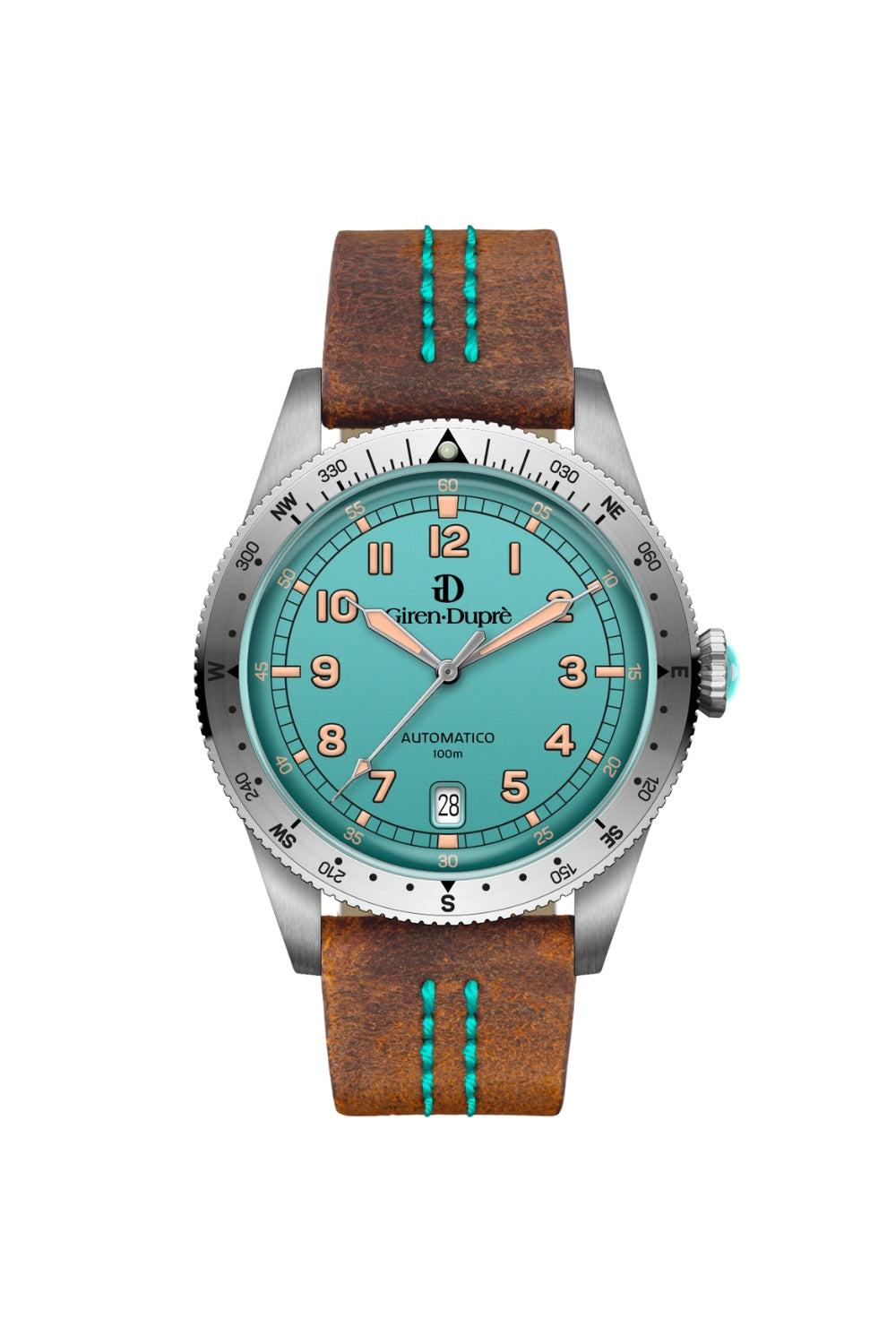 Heritage "Sixties's diver limited caribbean" turquoise dial