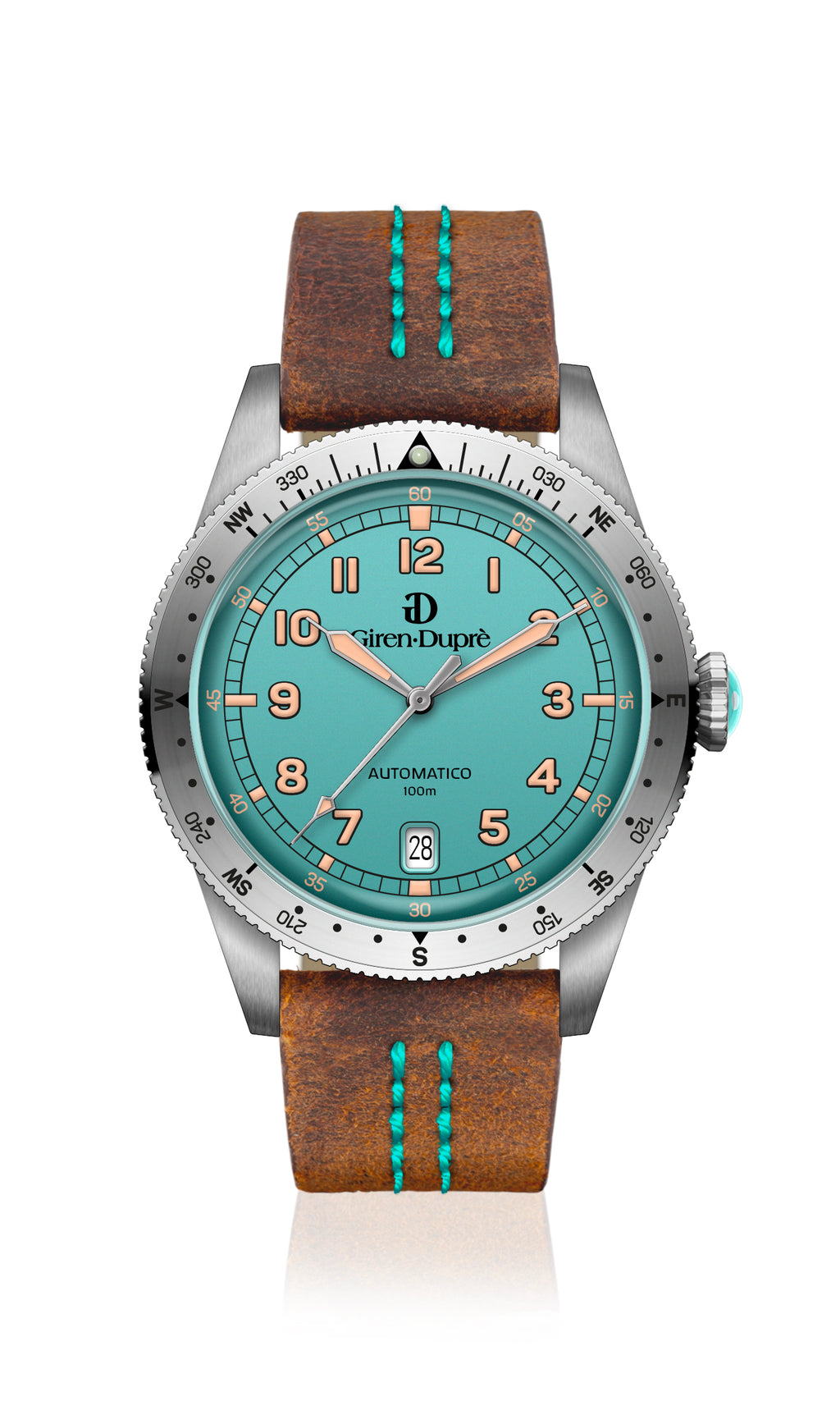 Heritage "Sixties's diver limited caribbean" turquoise dial