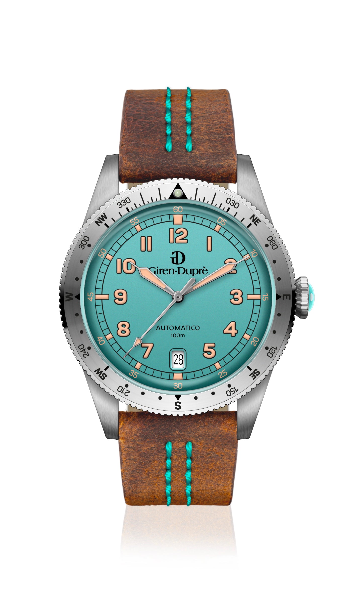 Heritage "Sixties's diver limited caribbean" turquoise dial