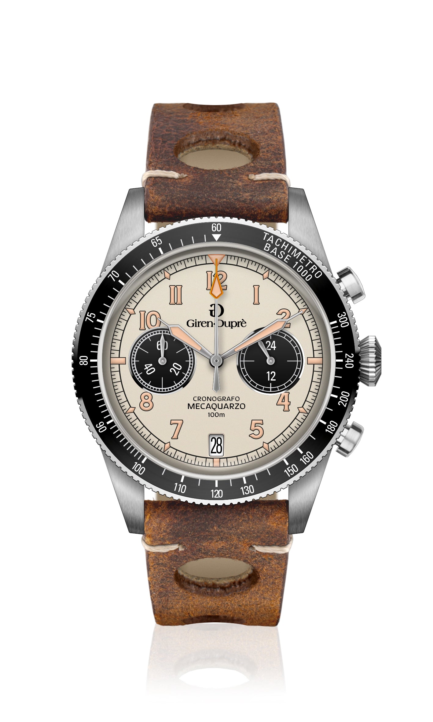 Heritage "Sixties's diver chronograph" beige dial