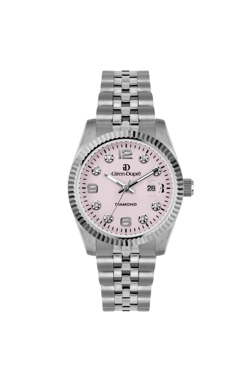 Solodata "Thirtyone Diamonds" pink dial